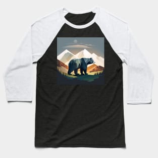 Grizzly in mountains Baseball T-Shirt